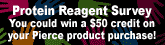 Get a $50 credit on Pierce products!! Click here for details.